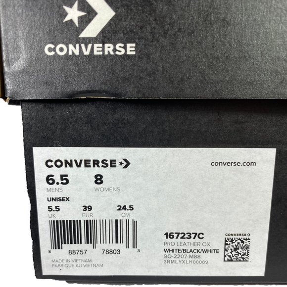 Converse Pro Leather Ox White Latest Fashion - Picture 8 of 9